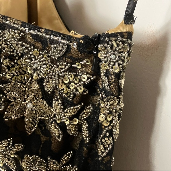 Sue Wong Nocturne Beaded One Shoulder Cocktail Dress 0 - Picture 4 of 8